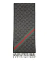 Gucci Nikky Wool Scarf In Gray