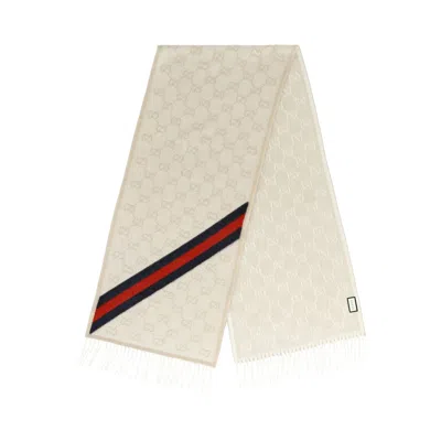 Pre-owned Gucci Nikky Wool Scarf 'sand' | Tan | Women's Size Onesize In Brown