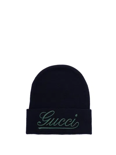 Gucci No` Beanie In Blue