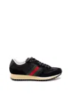 Gucci Sneaker Re-motion In Black Gg Fabric Men In Black