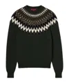 Gucci Norwegian Wool Jacquard Sweater In Green