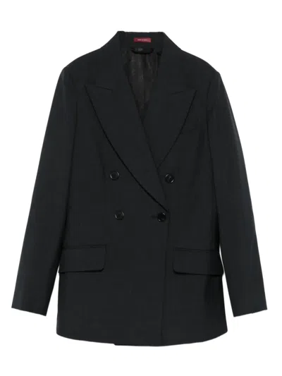 Gucci Wool Silk Gabardine Jacket In Black