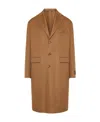Gucci Notched-lapels Single-breasted Coat In Brown