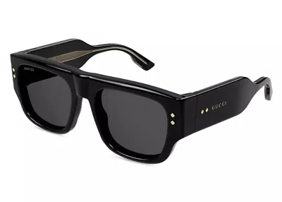 Pre-owned Gucci Nouvelle Vague Square Sunglasses In Black (0400017942423)