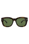 Gucci Novelty 53mm Square Sunglasses In Green