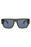 Gucci Novelty 54mm Rectangular Sunglasses In Grey Grey Blue