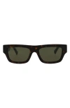 Gucci Novelty 55mm Rectangular Sunglasses In Green