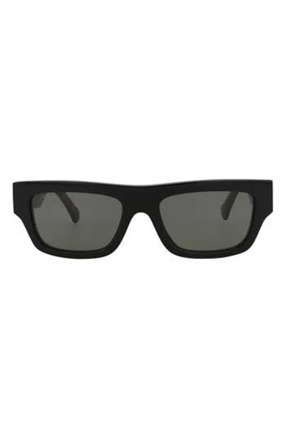 Gucci Womens Black Gc002051 Gg1301s Rectangle-frame Acetate Sunglasses