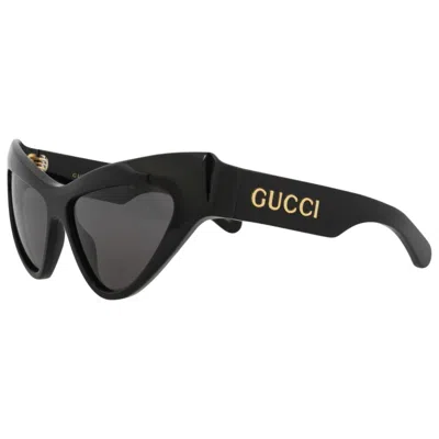 Gucci Gg1294s Extreme Cat-eye Sunglasses In Black
