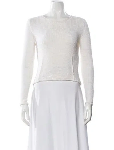 Pre-owned Gucci Nylon Bateau Neckline Sweater In Neutral