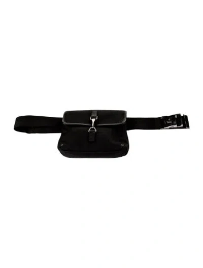 Pre-owned Gucci Nylon Belt Bag In Black