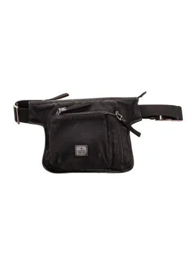 Pre-owned Gucci Nylon Belt Bag Vintage In Black