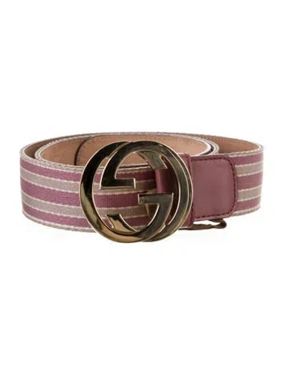 Pre-owned Gucci Nylon Belt In Multi