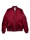 Gucci Men Heavy Nylon Canvas Blouson In Red