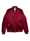 Gucci Men Heavy Nylon Canvas Blouson In Red