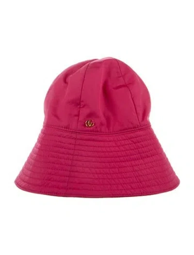 Pre-owned Gucci Nylon Bucket Hat In Pink