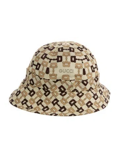Pre-owned Gucci Nylon Bucket Hat W/ Tags In Neutral