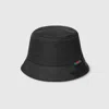 Gucci Nylon Bucket Hat With  Logo In Black