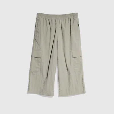 Gucci Nylon Cargo Pants With Wrinkle Effect In Green