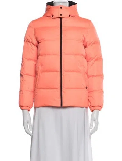 Pre-owned Gucci Nylon Down Jacket In Orange