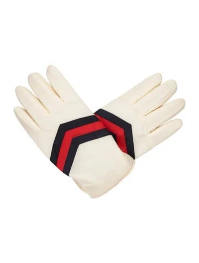 Pre-owned Gucci Nylon Gloves In Neutrals