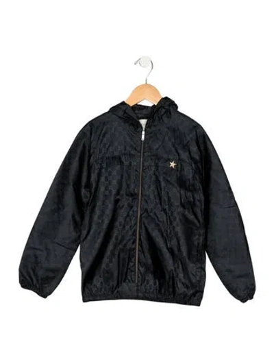 Pre-owned Gucci Kids' Nylon Jacket In Blue