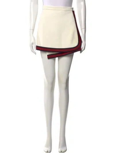 Pre-owned Gucci Nylon Mini Skirt In Neutrals