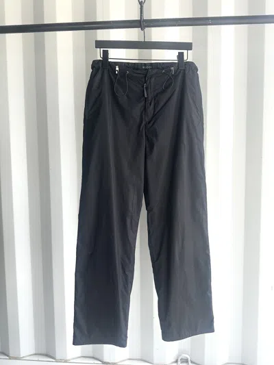 Pre-owned Gucci Nylon Pants Tom Ford Era In Black