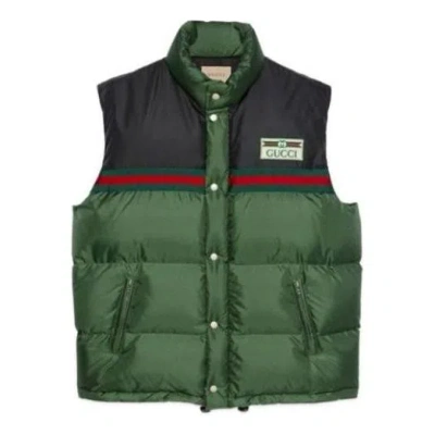 Gucci Nylon Silk-satin Padded Down Vest 'green'