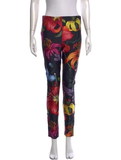 Pre-owned Gucci Nylon Skinny Leg Pants In Black