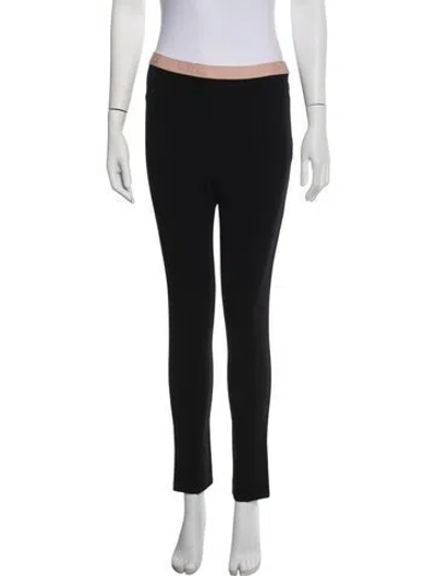 Pre-owned Gucci Nylon Skinny Leg Pants In Black