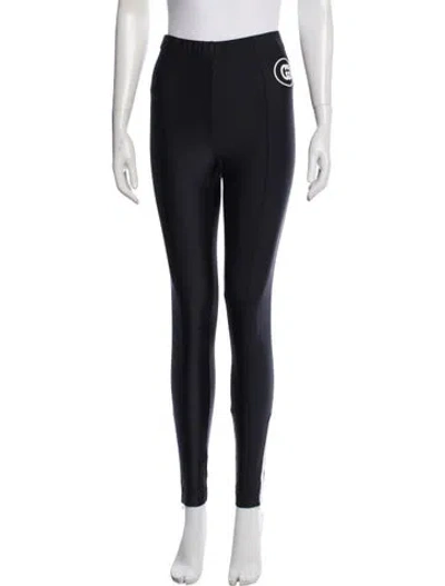 Pre-owned Gucci Nylon Skinny Leg Pants In Black