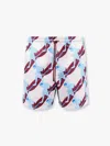 Gucci Nylon Swim Trunk With Surfer Print