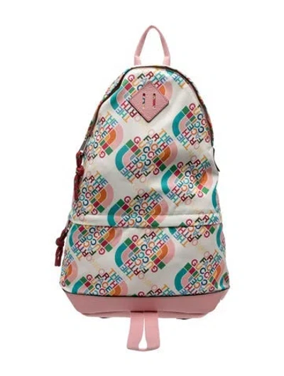 Pre-owned Gucci Nylon X The North Face Medium Backpack Medium In White