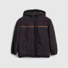 Gucci Nylon Zip Jacket With Web In Blue
