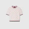 Gucci Women Embroidered Cotton Sweater In White