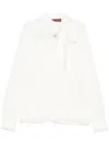 Gucci Silk Georgette Blouse In White