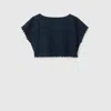 Gucci Double G Flower Lace Top In Blue
