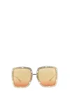 Gucci Montblanc Grey Acetate Sunglasses In Gray