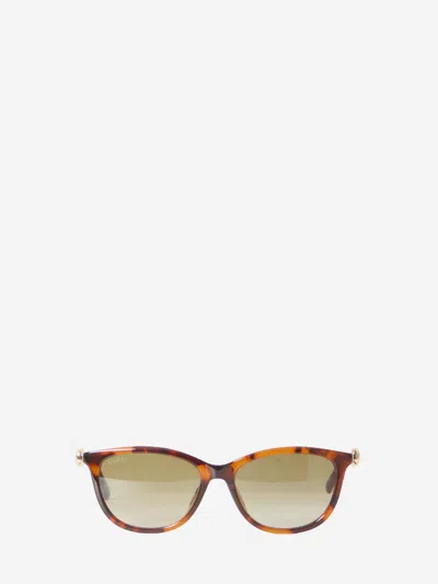 Gucci Occhiali Da Sole Morsetto In Brown