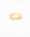Gucci Octagonal Gold Plated Ring