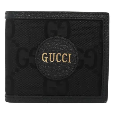 Pre-owned Gucci Off The Grid Black Canvas Wallet  ()