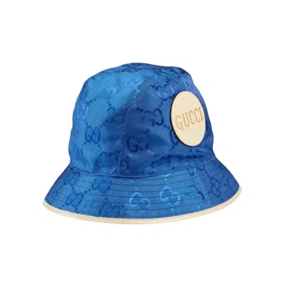 Pre-owned Gucci Off The Grid Bucket Hat 'blue/beige' | Men's Size S