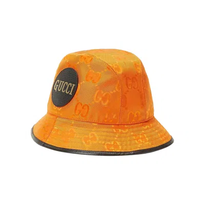 Pre-owned Gucci Off The Grid Bucket Hat 'orange/black' | Men's Size S