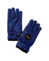 Gucci Off The Grid Cashmere-lined Gloves In Blue