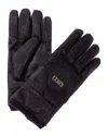 Gucci Off The Grid Cashmere-lined Leather-trim Ski Gloves In Black
