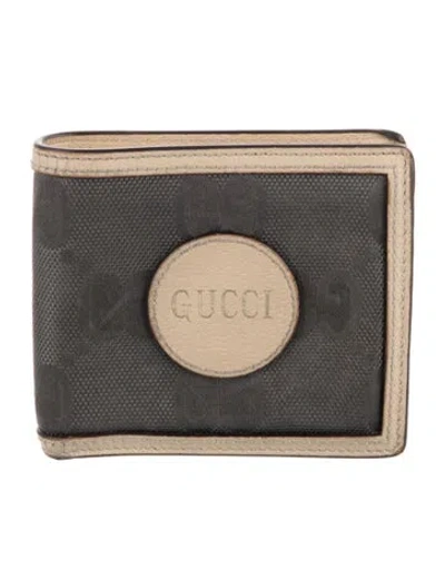 Pre-owned Gucci Off The Grid Gg Bifold Wallet Canvas Bifold Wallet In Gray