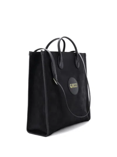 Pre-owned Gucci Off The Grid Gg Econyl Long Tote Bag In Black