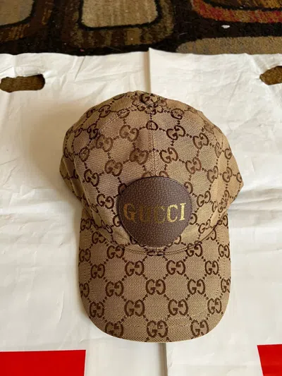 Pre-owned Gucci Off The Grid Monogram Baseball Cap In Brown