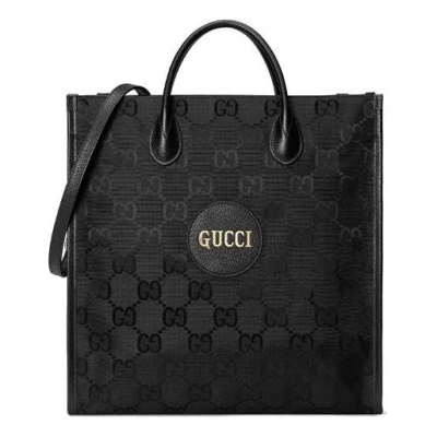 Gucci Off The Grid Otg Environmental Friendly Series Logo Leather Logo Nylon Large Capacity Handbag